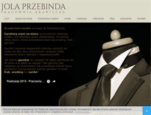 Tablet Screenshot of pracowniakrawiecka.com